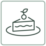 Icon of a piece of cake